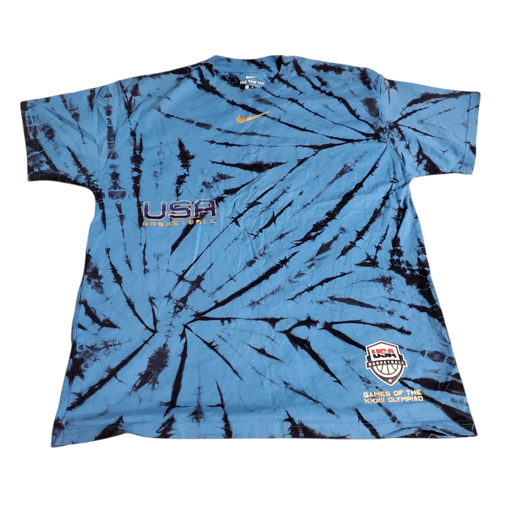 Nike Dream Team USA Men's Basketball Olympic Courtside T-Shirt Gold Stars Sz M